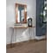 Alaterre Furniture Hairpin Natural Live Edge Media Console & 36" Mirror Set AWDD101320 - alternate 4